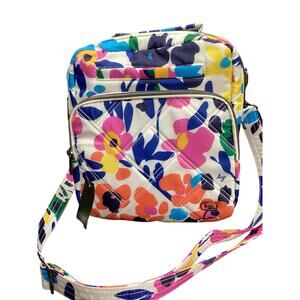 NWOT Lug Crossbody Women’s One Size Floral Print White And Multicolor